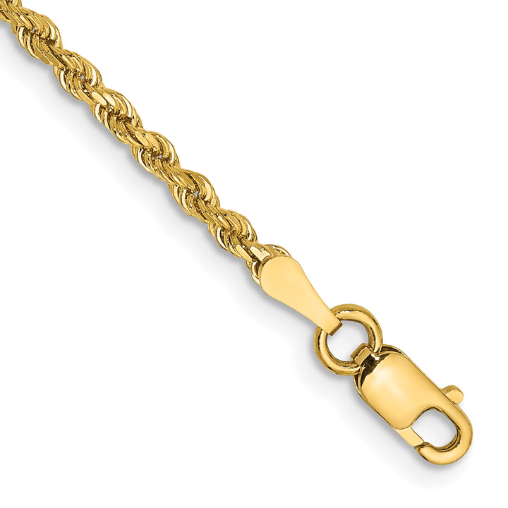 14k 2.0mm Diamond-cut Rope Chain