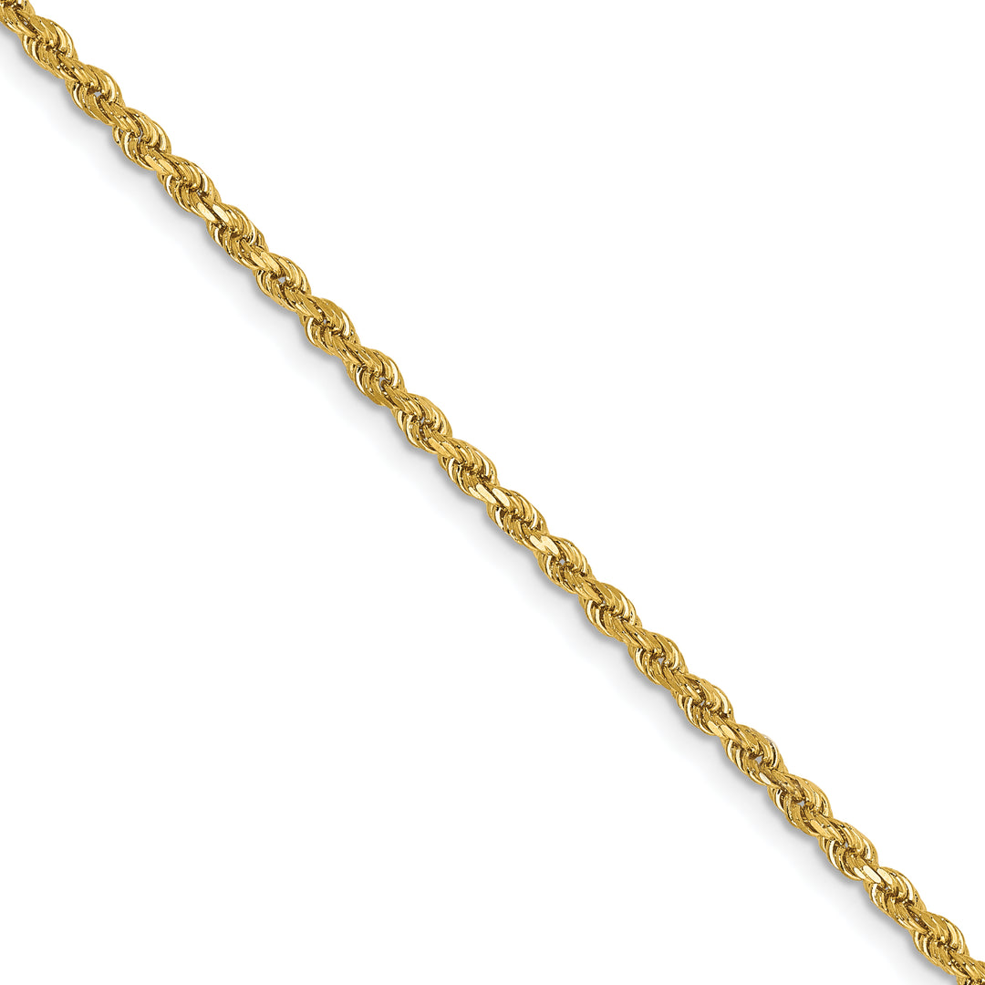 14k 2mm D/C Rope Chain (100 inch Spool)