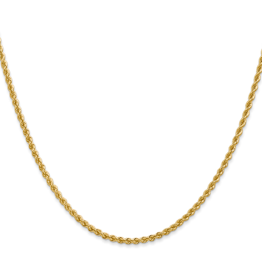 14k 2.25mm Solid Rope Chain