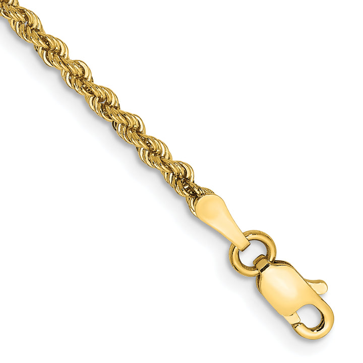 14k 2.25mm Solid Rope Chain