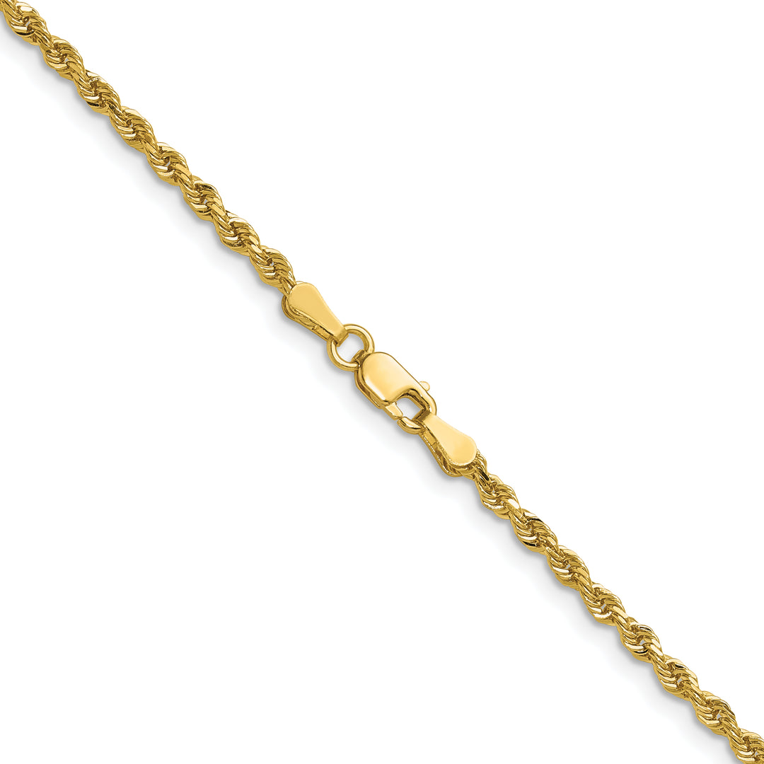 14k 2.25mm Diamond-cut Rope Chain