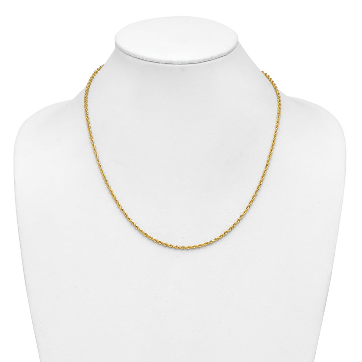 14k 2.25mm Diamond-cut Rope Chain
