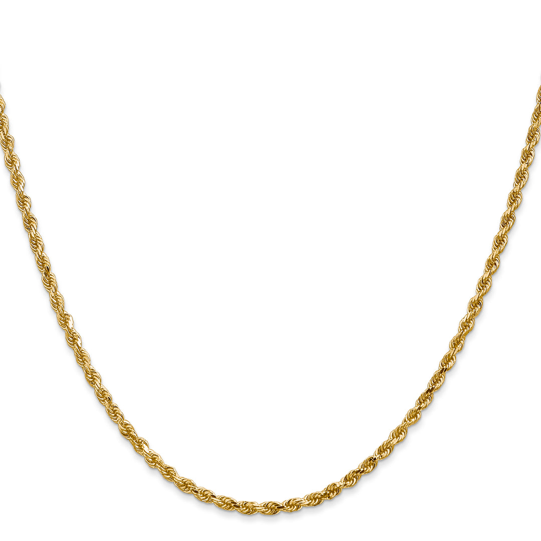 14k 2.25mm Diamond-cut Rope Chain