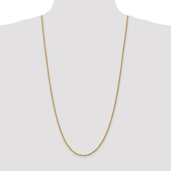 14k 2.25mm Diamond-cut Rope Chain