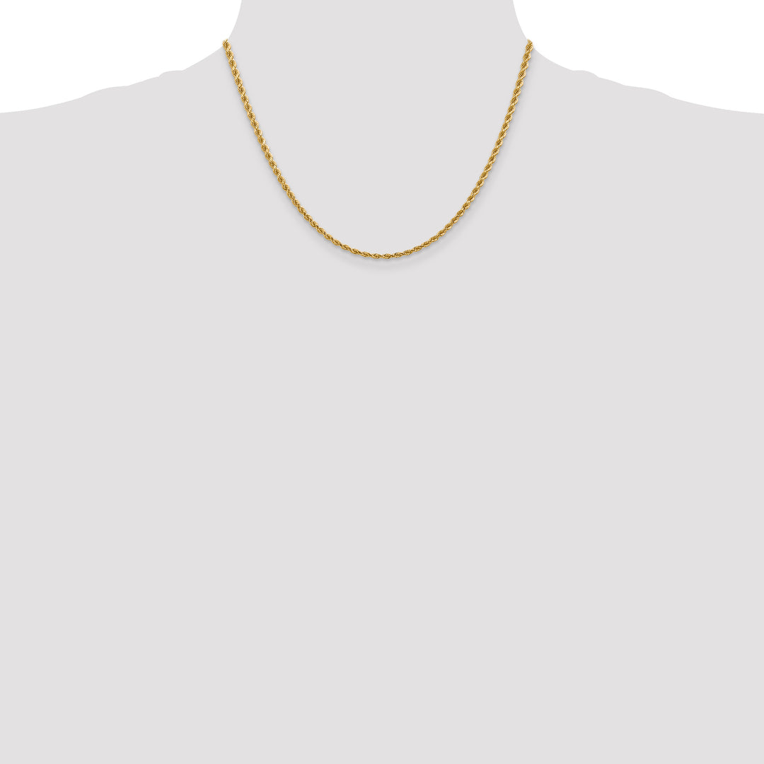 14k 2.75mm Diamond-cut Rope Chain