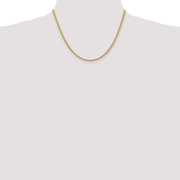 14k 2.75mm Diamond-cut Rope Chain
