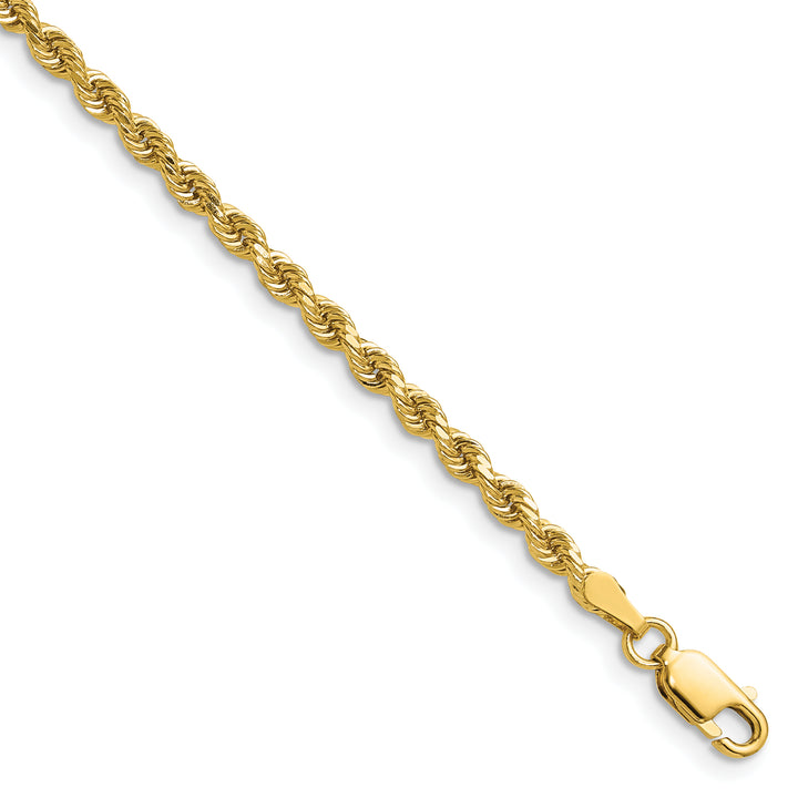 14k 2.75mm Diamond-cut Rope Chain