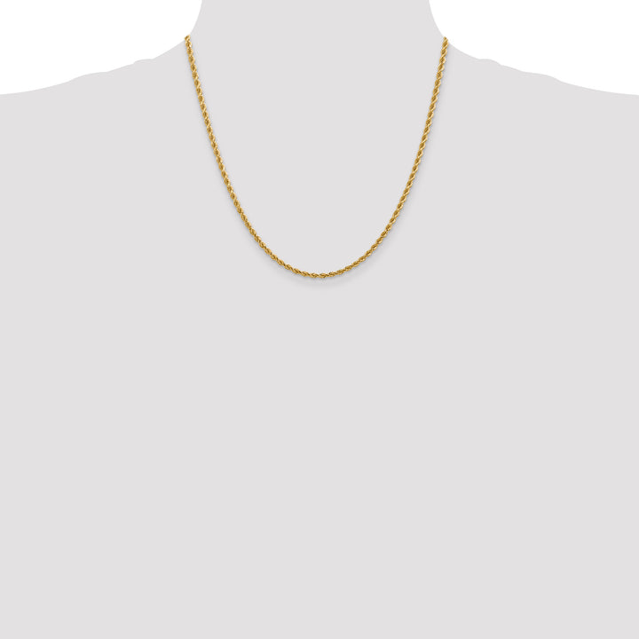14k 2.75mm Diamond-cut Rope Chain