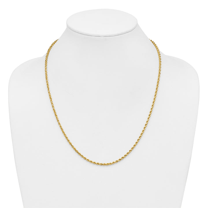 14k 2.75mm Diamond-cut Rope Chain