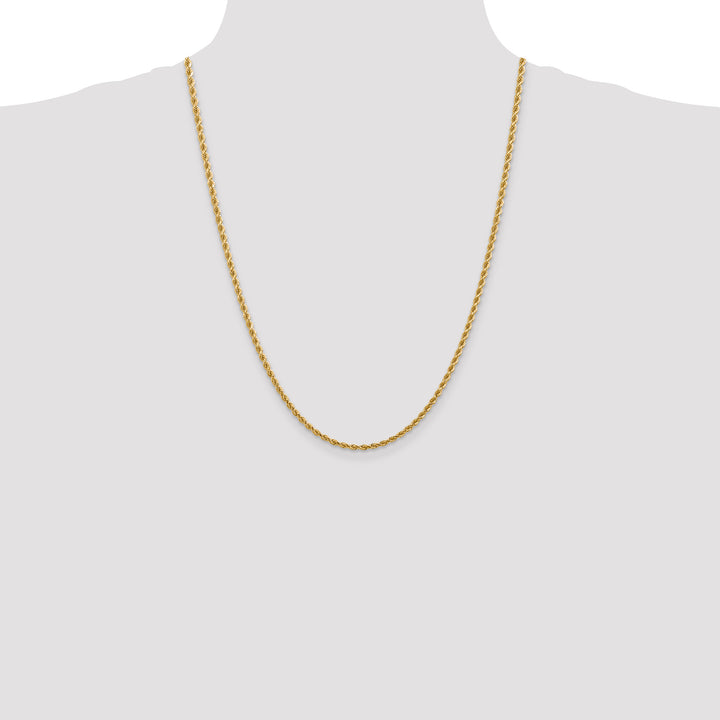 14k 2.75mm Diamond-cut Rope Chain