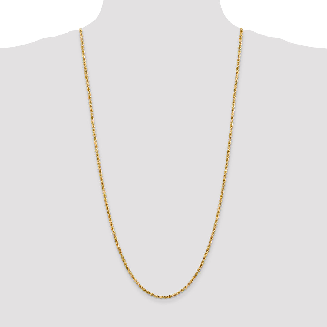 14k 2.75mm Diamond-cut Rope Chain