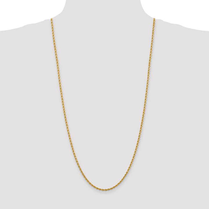 14k 2.75mm Diamond-cut Rope Chain
