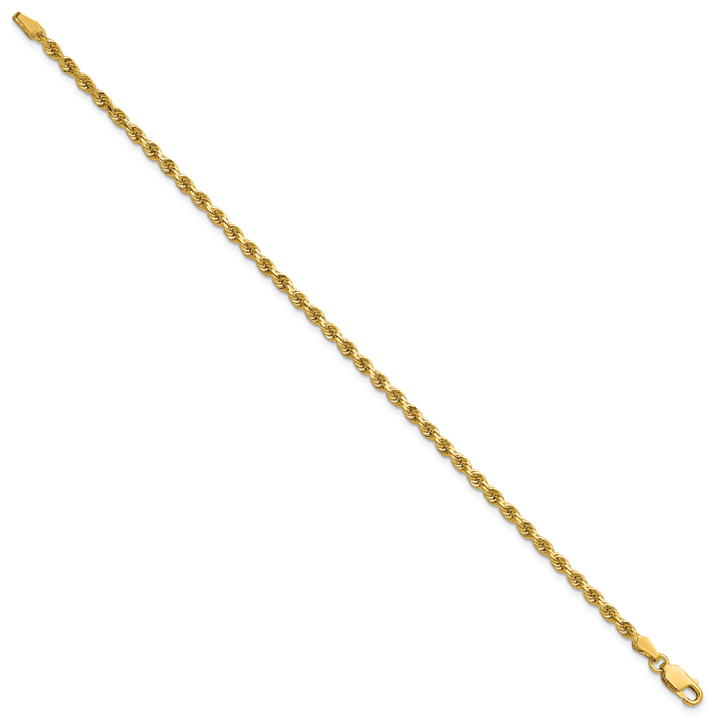 14k 2.75mm Diamond-cut Rope Chain