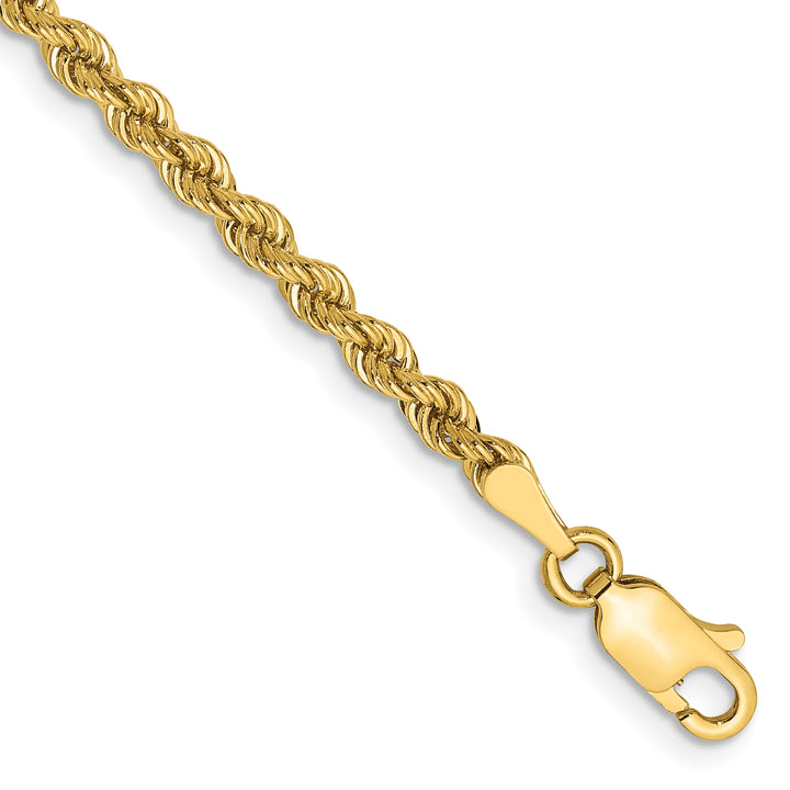 14k 2.75mm Solid Rope Chain