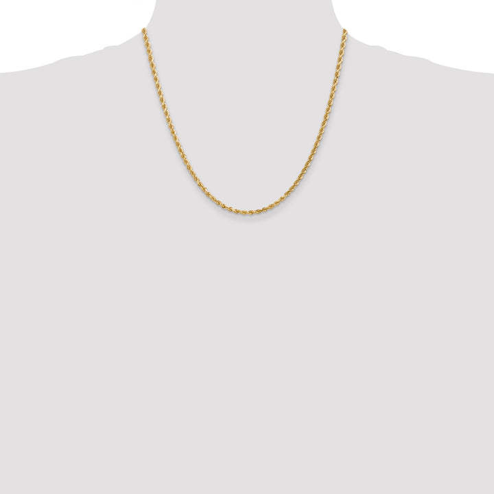 14k 3.0mm Diamond-cut Rope Chain