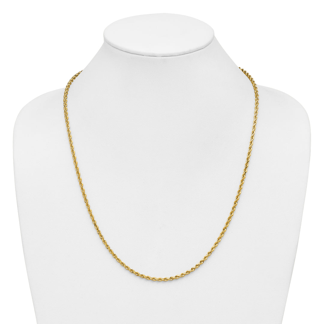14k 3.0mm Diamond-cut Rope Chain