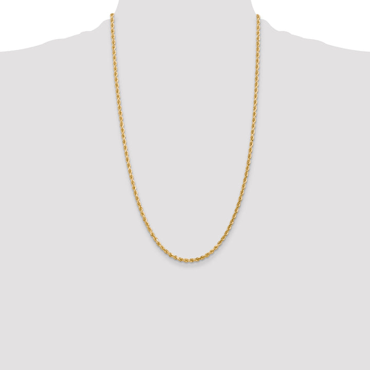 14k 3.0mm Diamond-cut Rope Chain