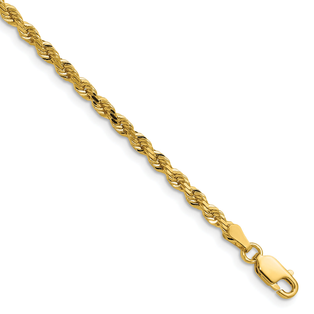 14k 3.0mm Diamond-cut Rope Chain