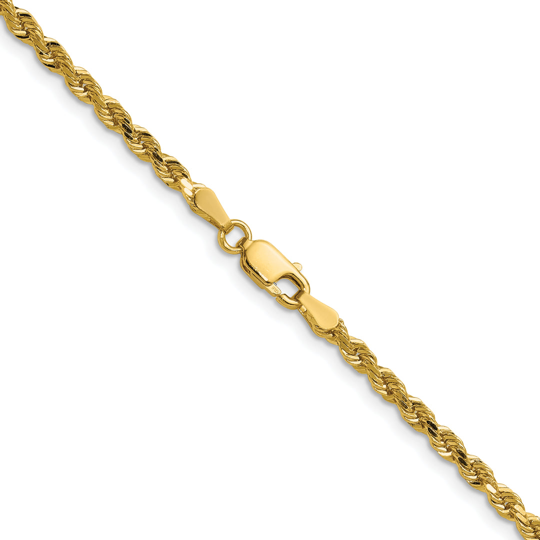14k 3.0mm Diamond-cut Rope Chain