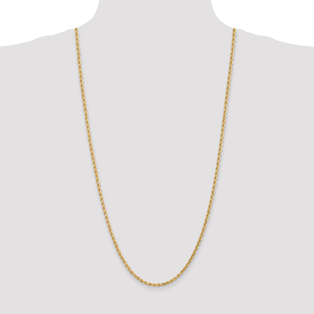 14k 3.0mm Diamond-cut Rope Chain