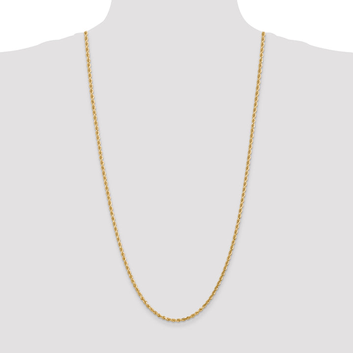 14k 3.0mm Diamond-cut Rope Chain