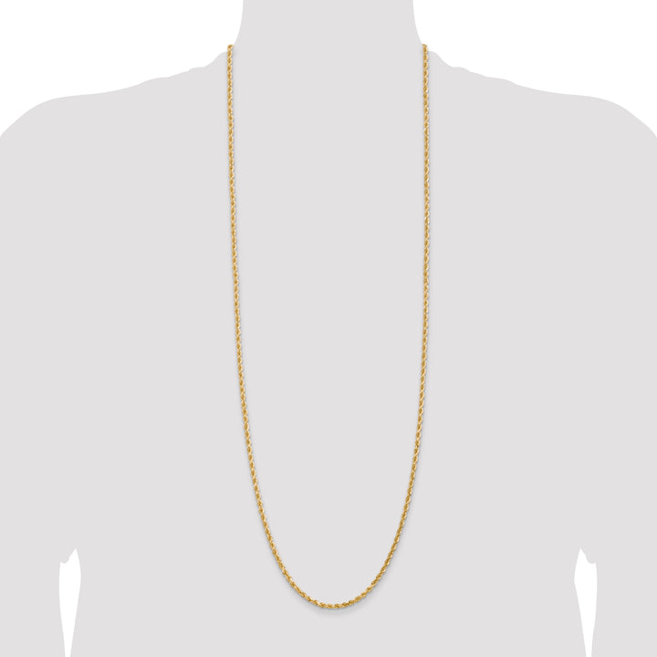 14k 3.0mm Diamond-cut Rope Chain