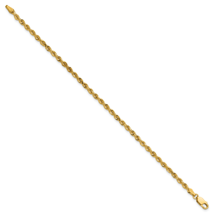 14k 3.0mm Diamond-cut Rope Chain