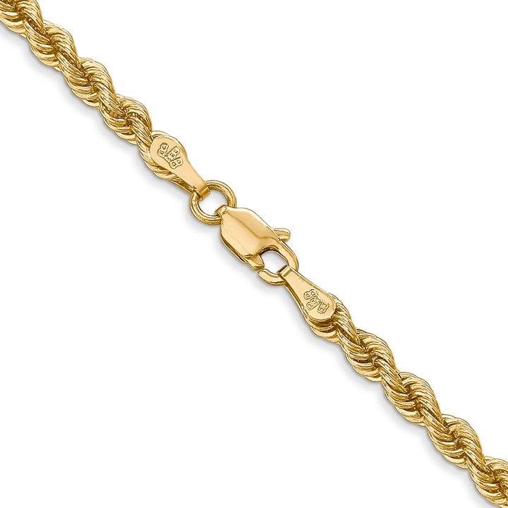 14k 3.0mm Solid Rope Chain
