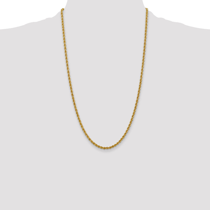 14k 3.0mm Solid Rope Chain