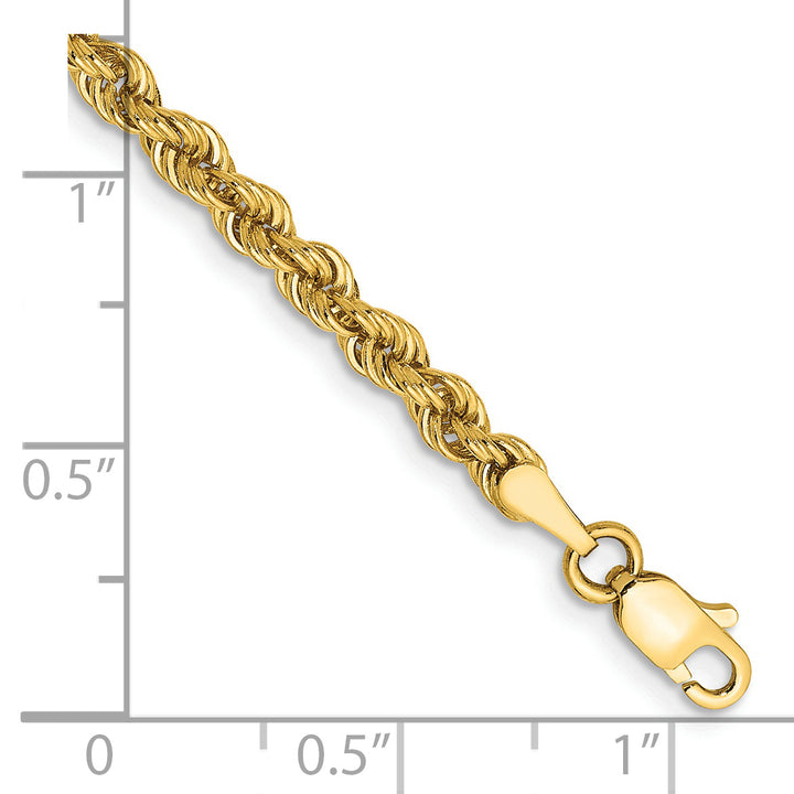 14k 3.0mm Solid Rope Chain