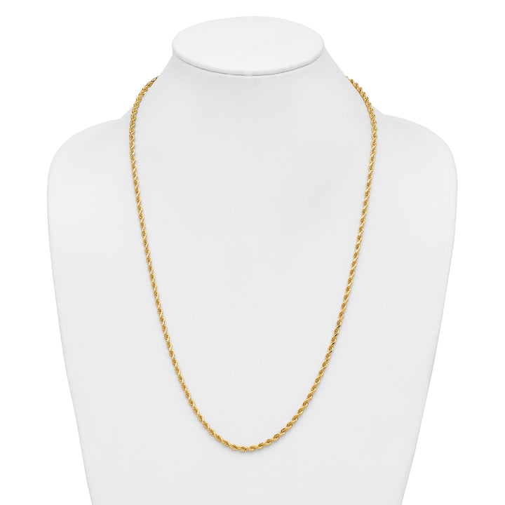 14k 3.25mm Diamond-cut Rope Chain
