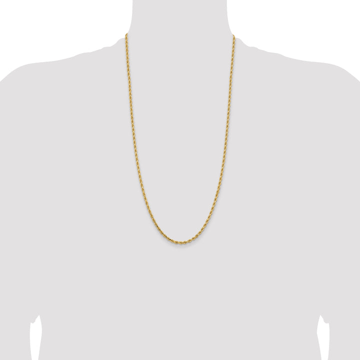 14k 3.25mm Diamond-cut Rope Chain