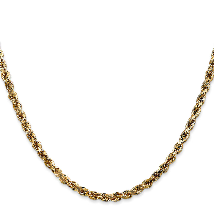 14k 3.5mm Diamond-cut Rope Chain