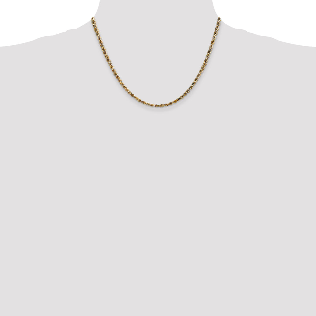 14k 3.5mm Diamond-cut Rope Chain