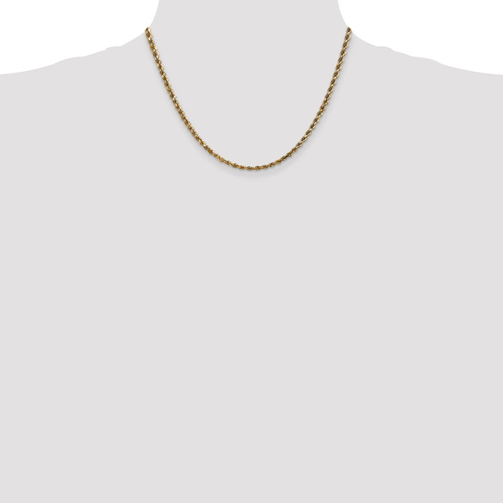 14k 3.5mm Diamond-cut Rope Chain