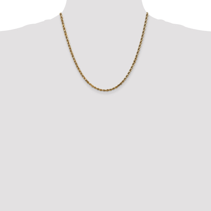 14k 3.5mm Diamond-cut Rope Chain