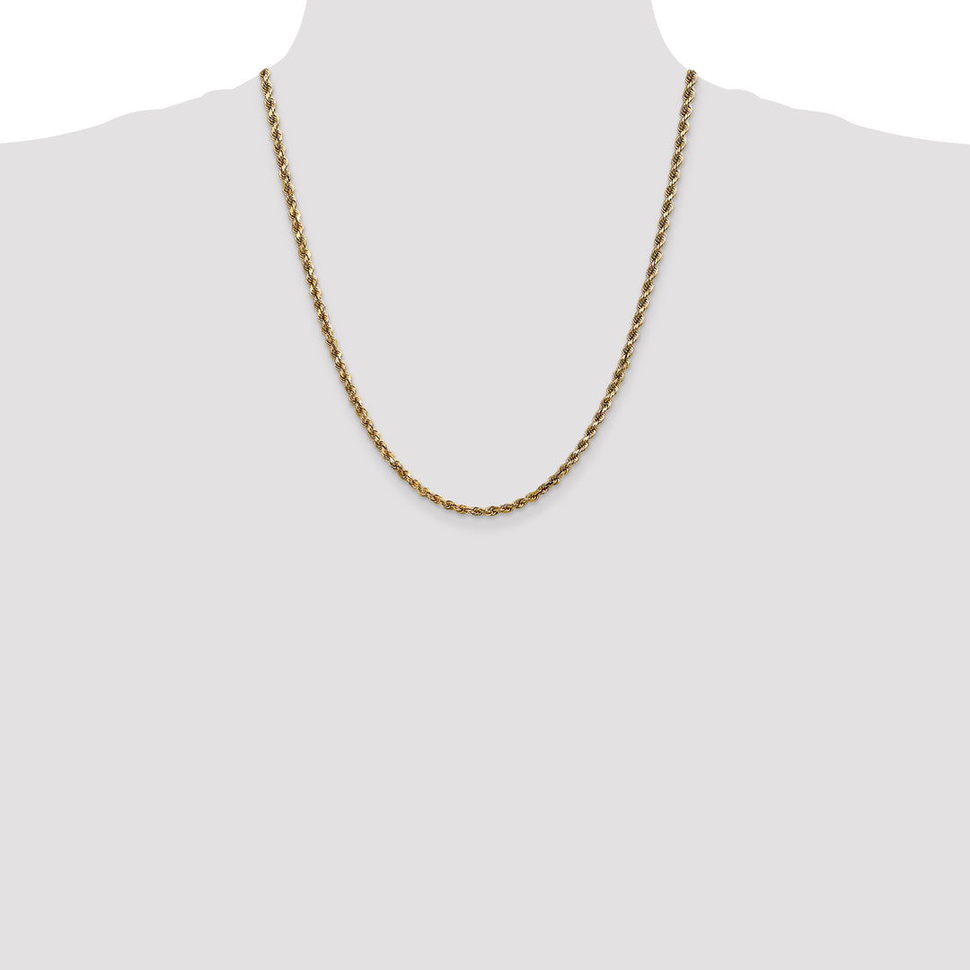 14k 3.5mm Diamond-cut Rope Chain