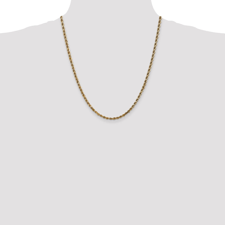 14k 3.5mm Diamond-cut Rope Chain