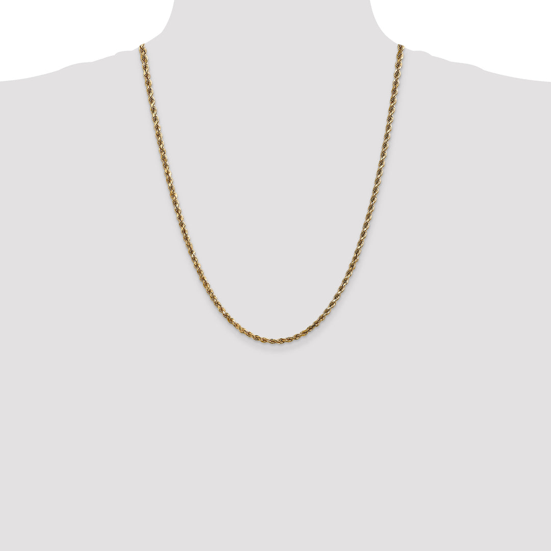 14k 3.5mm Diamond-cut Rope Chain