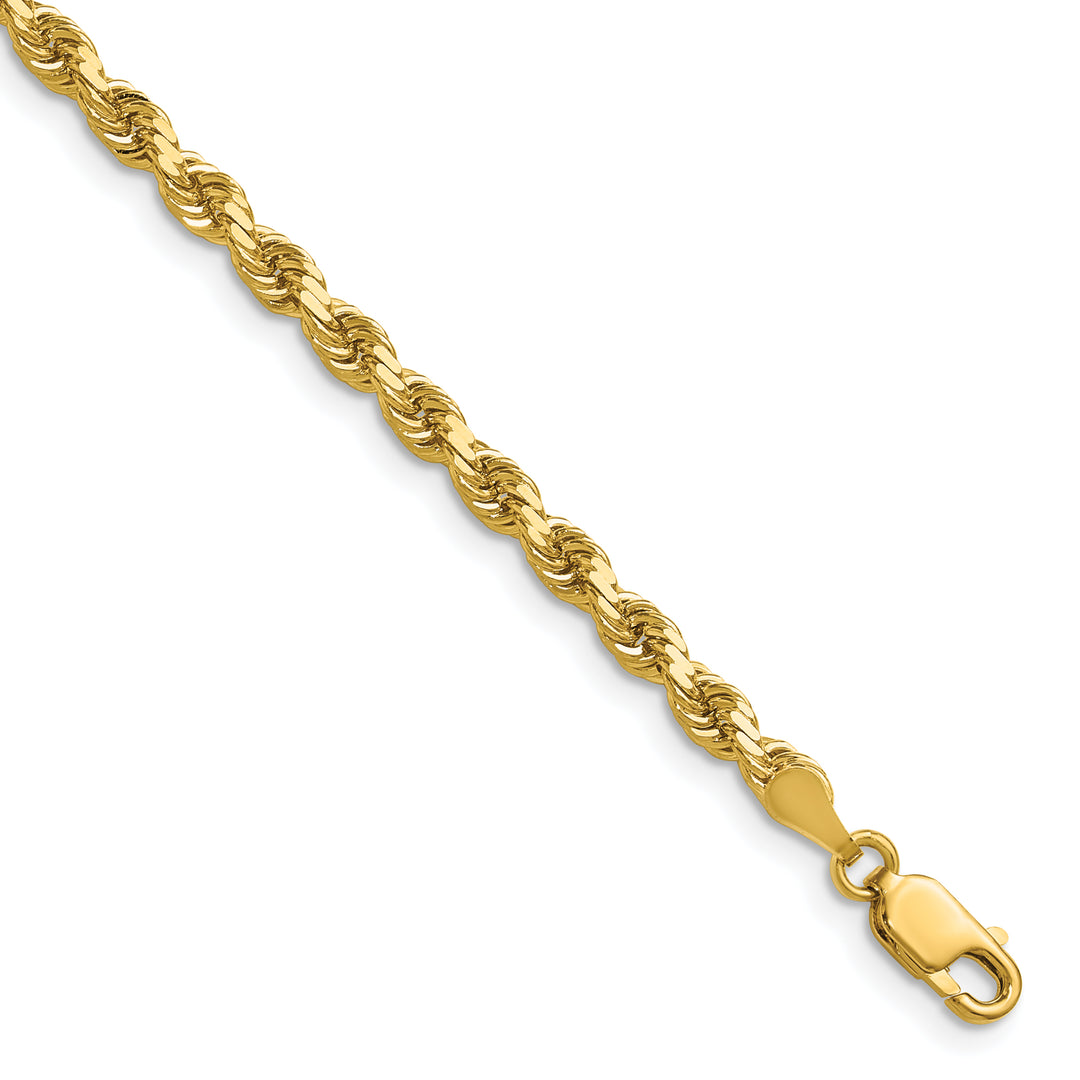14k 3.5mm Diamond-cut Rope Chain
