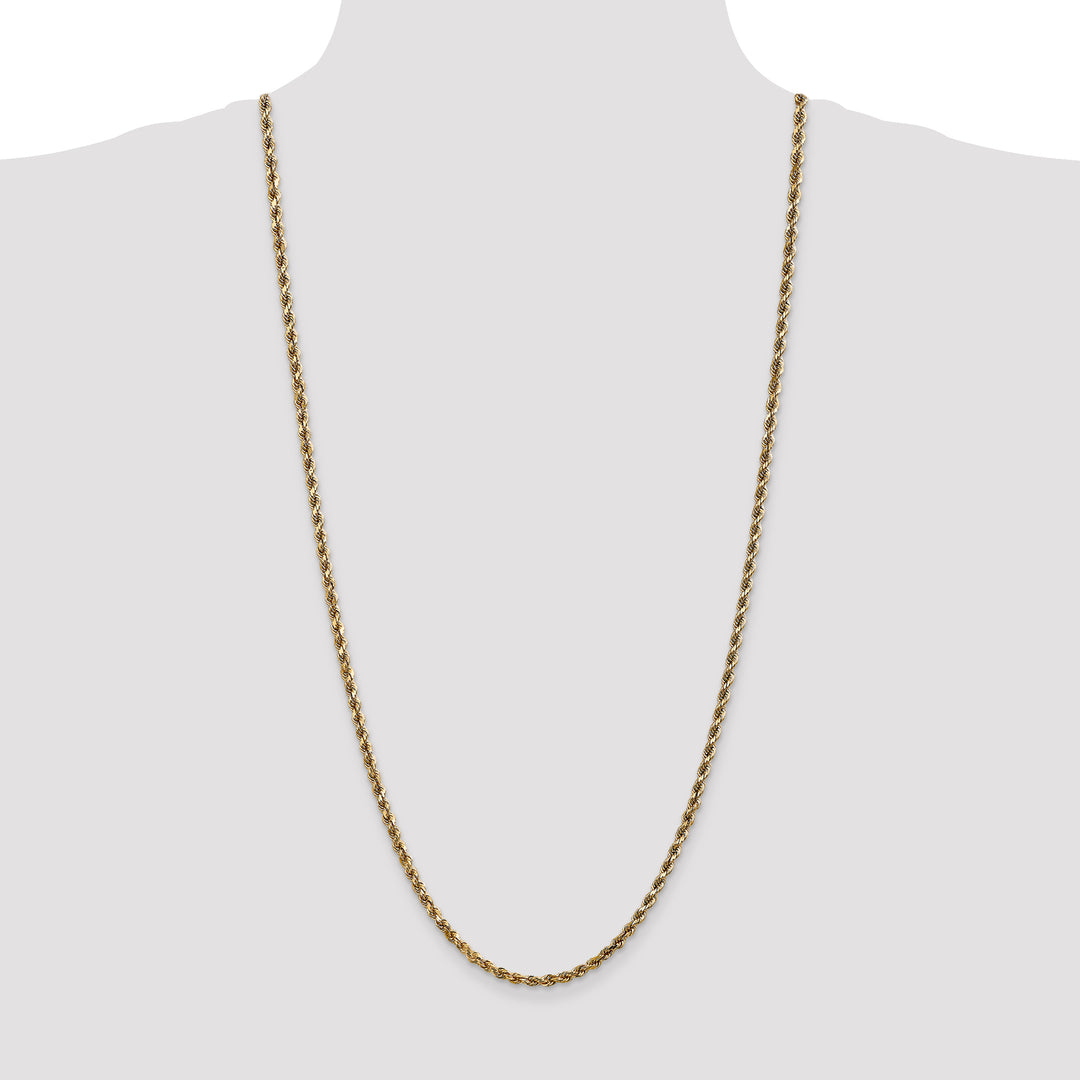14k 3.5mm Diamond-cut Rope Chain