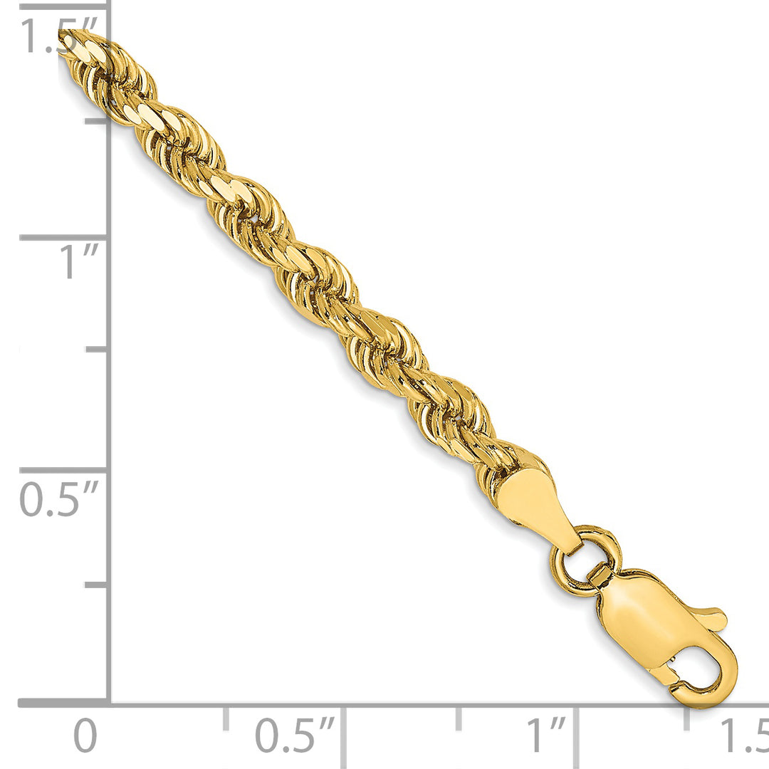 14k 3.5mm Diamond-cut Rope Chain