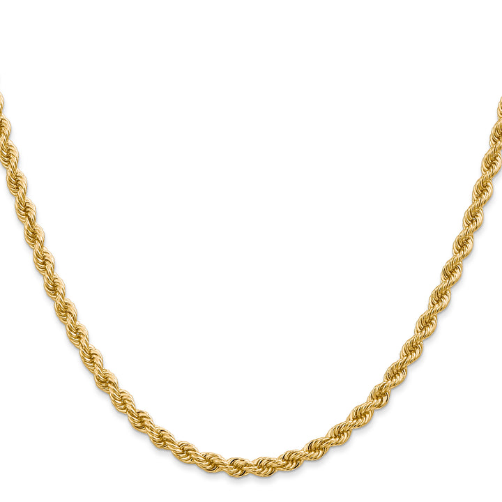 14k 3.65mm Solid Rope Chain