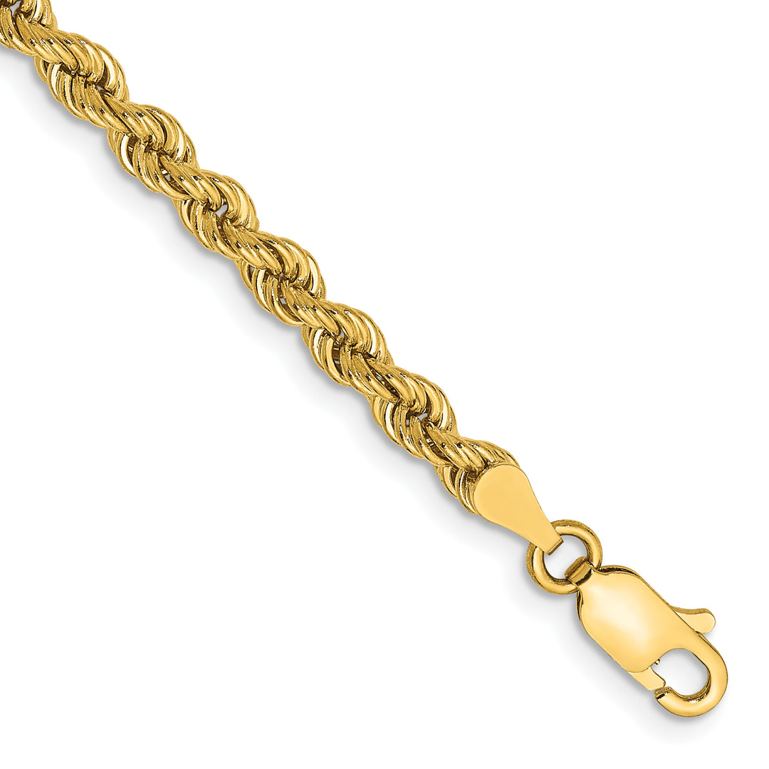 14k 3.65mm Solid Rope Chain