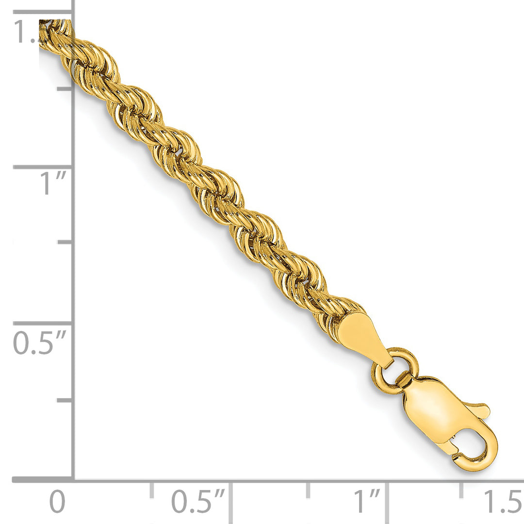 14k 3.65mm Solid Rope Chain
