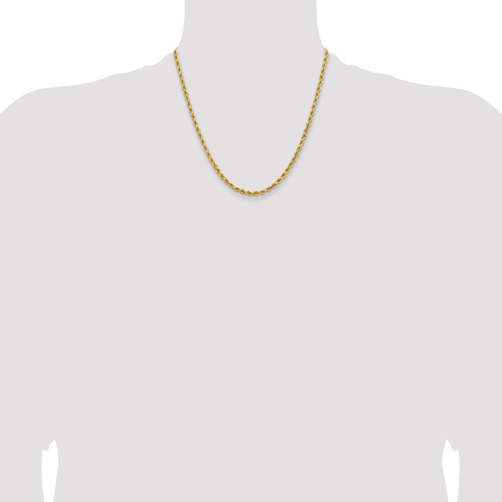 14k 3.75mm Diamond-cut Rope Chain