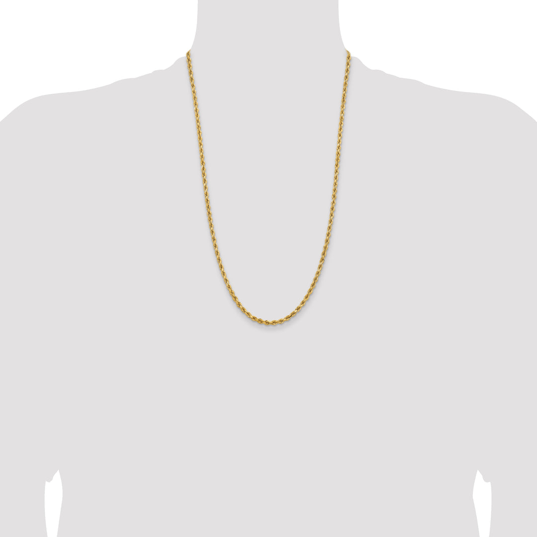 14k 3.75mm Diamond-cut Rope Chain