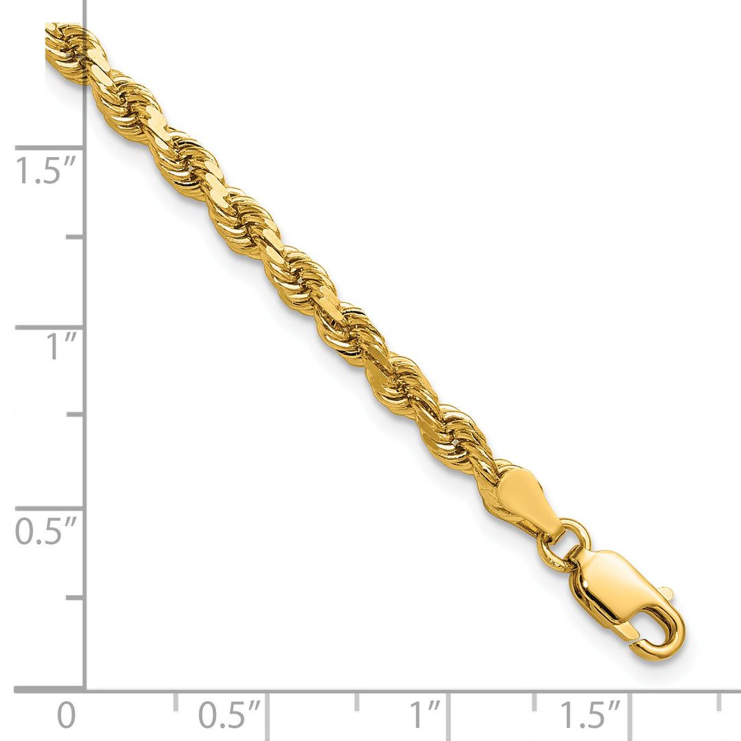 14k 3.75mm Diamond-cut Rope Chain