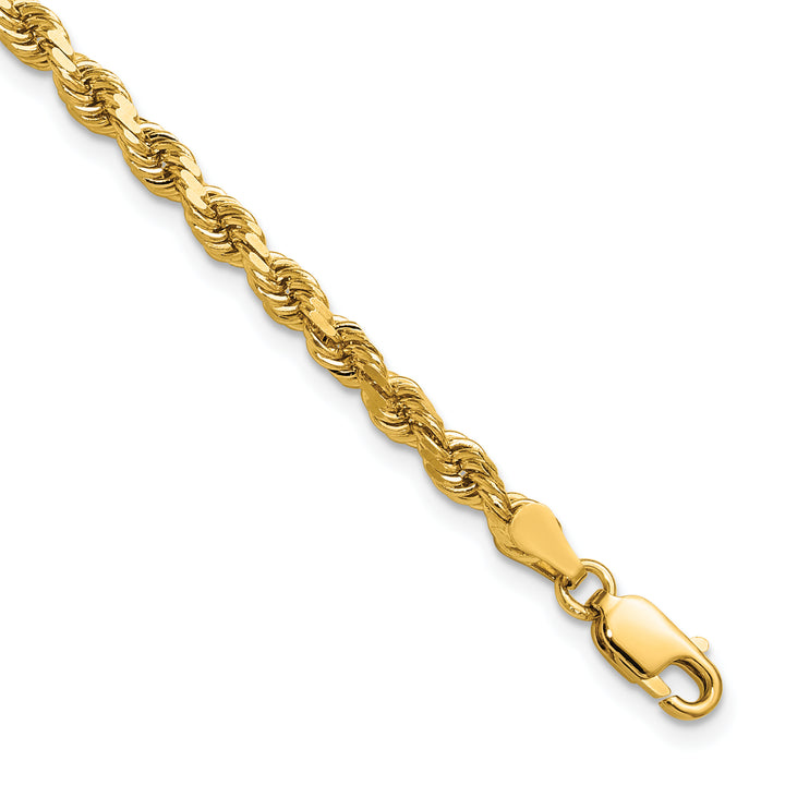 14K 3.75mm D/C Rope with Lobster Clasp Chain