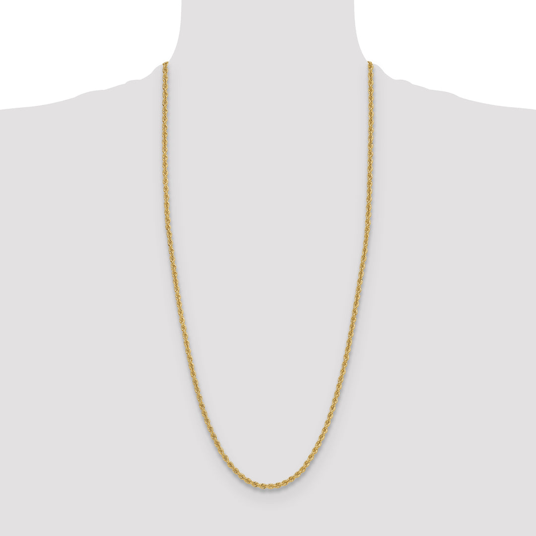 14k 3.8mm Solid Rope Chain